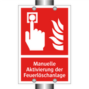Manuelle Aktivierung der Feuerlöschanlage