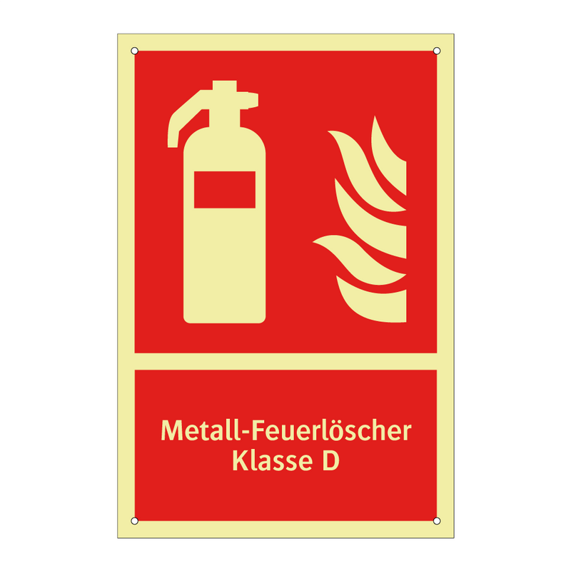 Metall-Feuerlöscher Klasse D