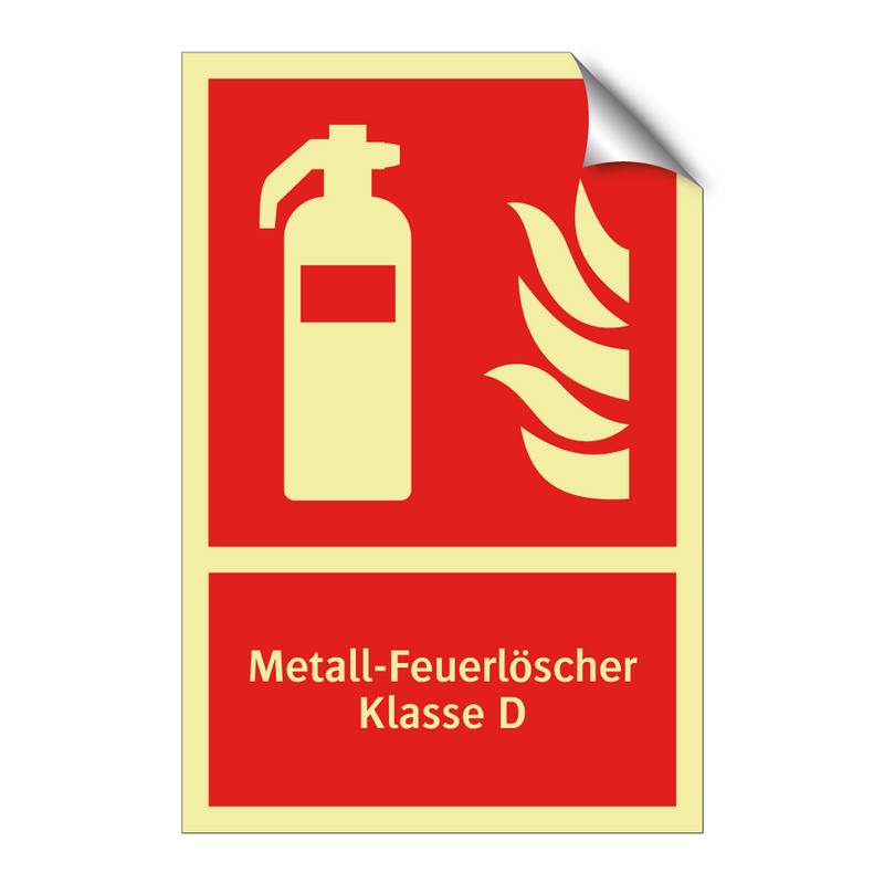 Metall-Feuerlöscher Klasse D