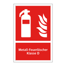 Metall-Feuerlöscher Klasse D