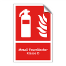Metall-Feuerlöscher Klasse D