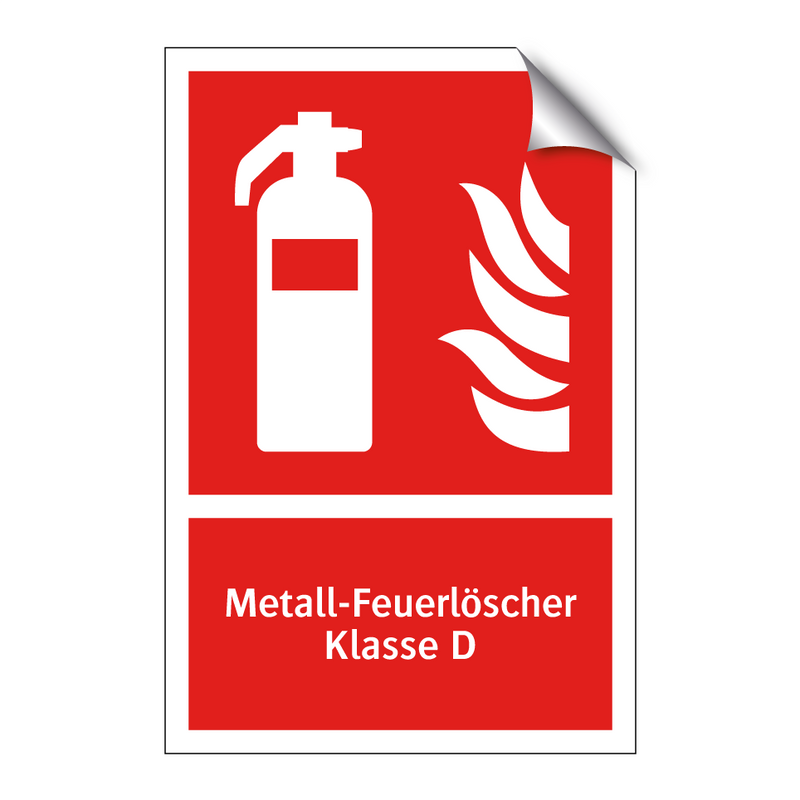 Metall-Feuerlöscher Klasse D
