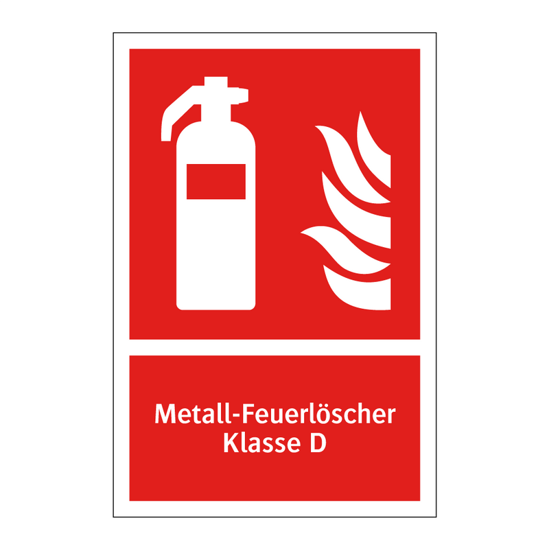 Metall-Feuerlöscher Klasse D