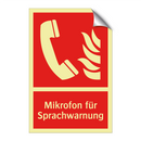 Mikrofon für Sprachwarnung
