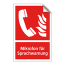 Mikrofon für Sprachwarnung