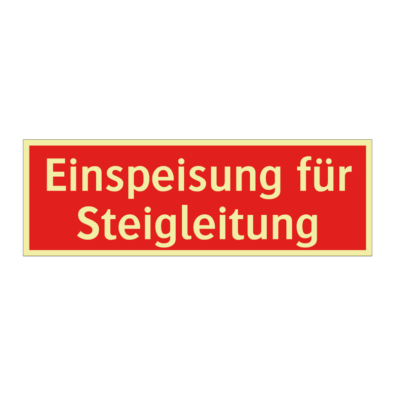 Einspeisung für Steigleitung
