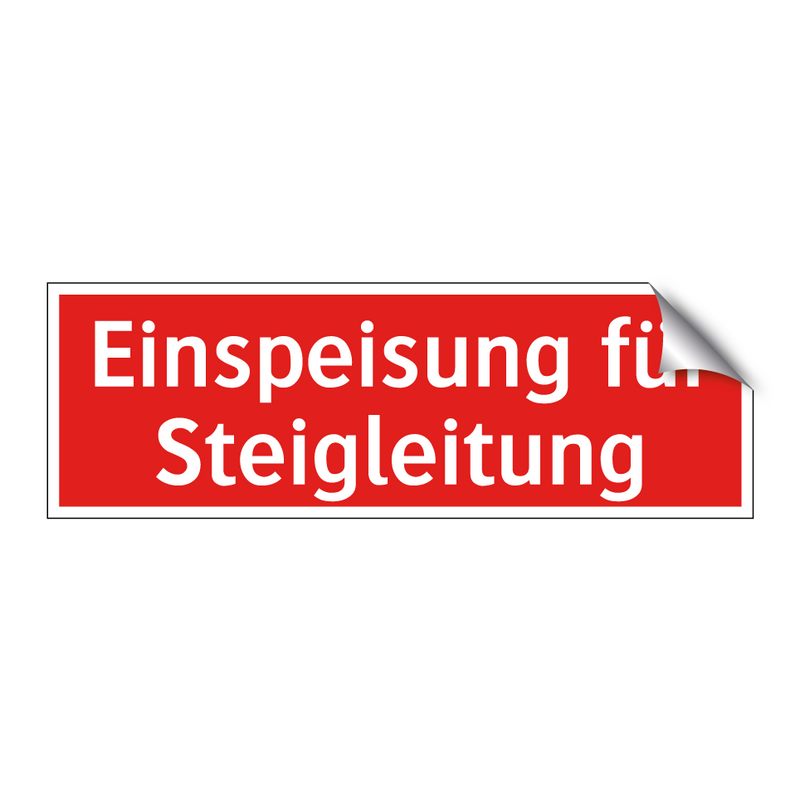 Einspeisung für Steigleitung
