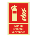 Nur im Brandfall verwenden