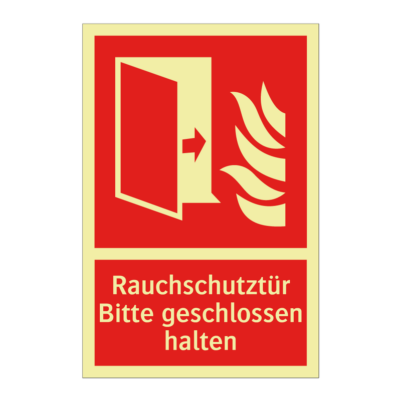 Rauchschutztür Bitte geschlossen halten