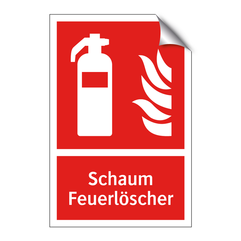 Schaum Feuerlöscher