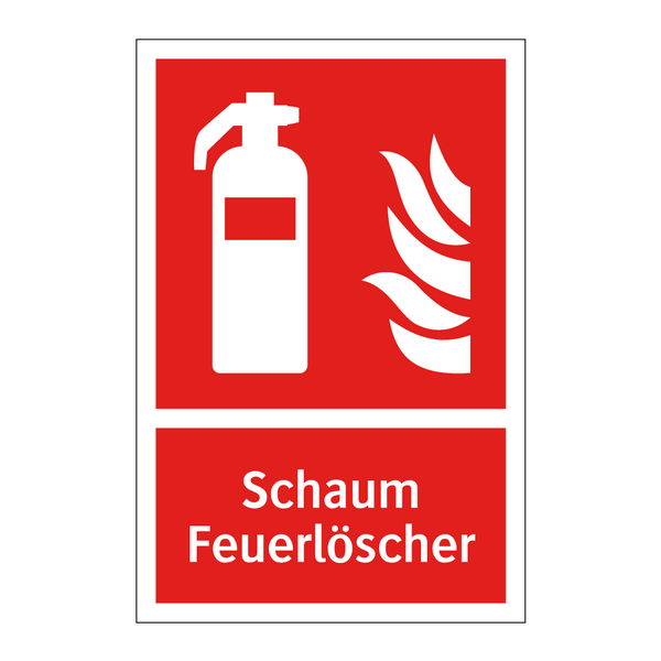 Schaum Feuerlöscher