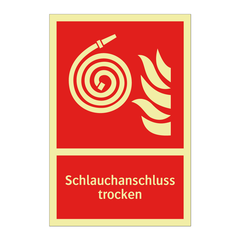 Schlauchanschluss trocken