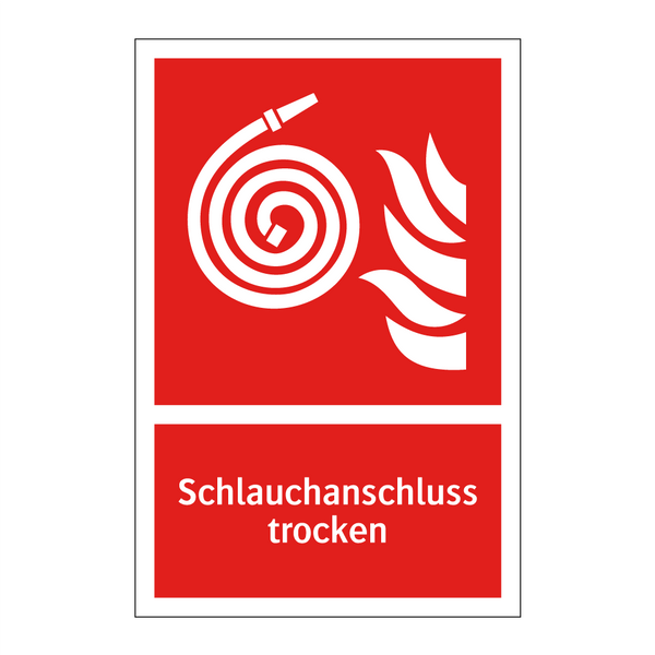 Schlauchanschluss trocken