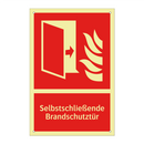 Selbstschließende Brandschutztür
