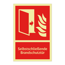 Selbstschließende Brandschutztür
