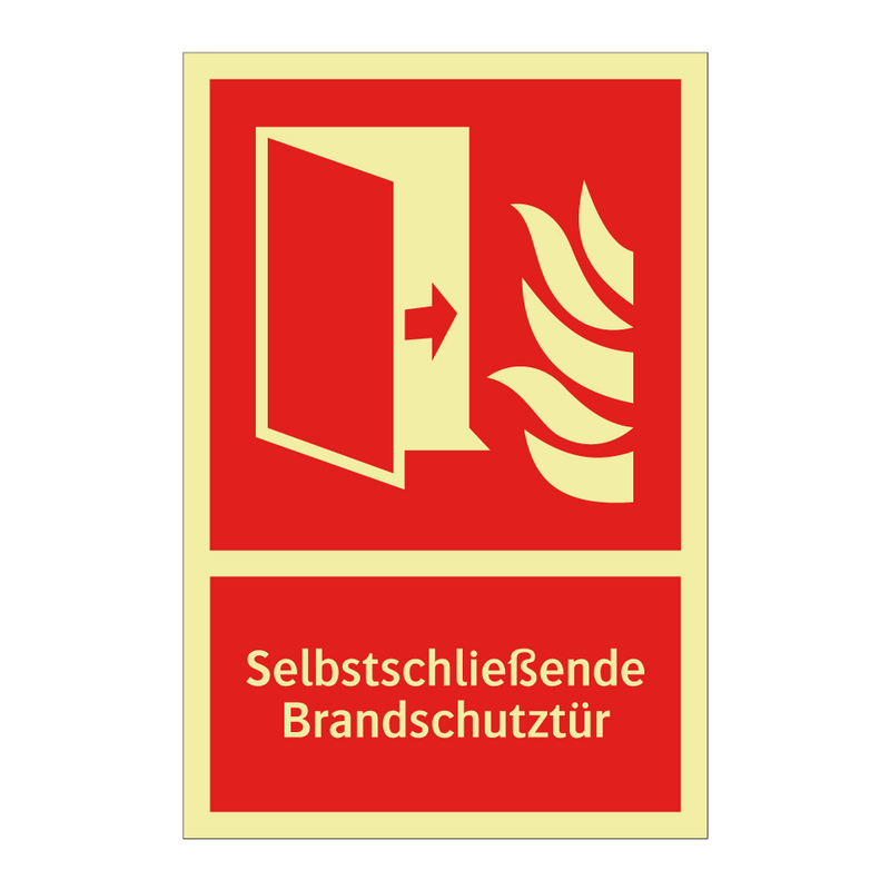Selbstschließende Brandschutztür