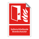 Selbstschließende Brandschutztür