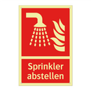 Sprinkler abstellen