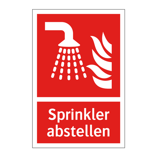 Sprinkler abstellen