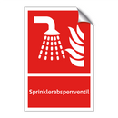 Sprinklerabsperrventil