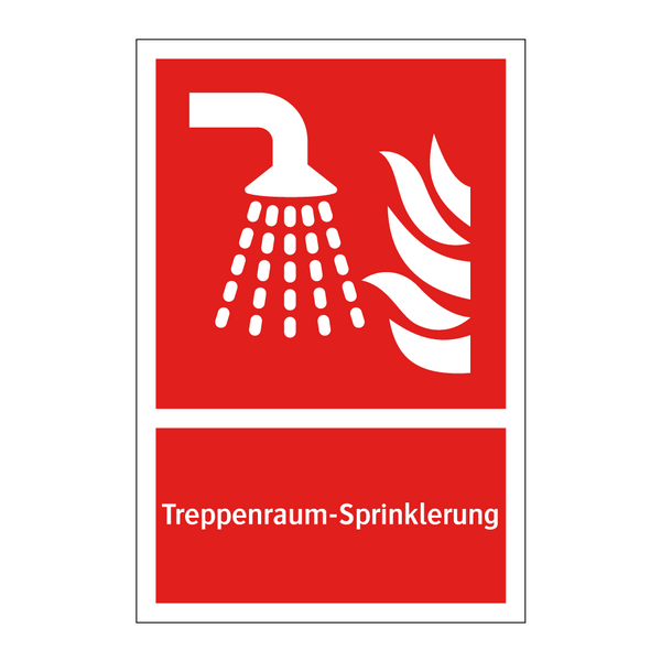Treppenraum-Sprinklerung