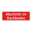 Abschnitt im Dachboden