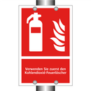 Verwenden Sie zuerst den Kohlendioxid-Feuerlöscher