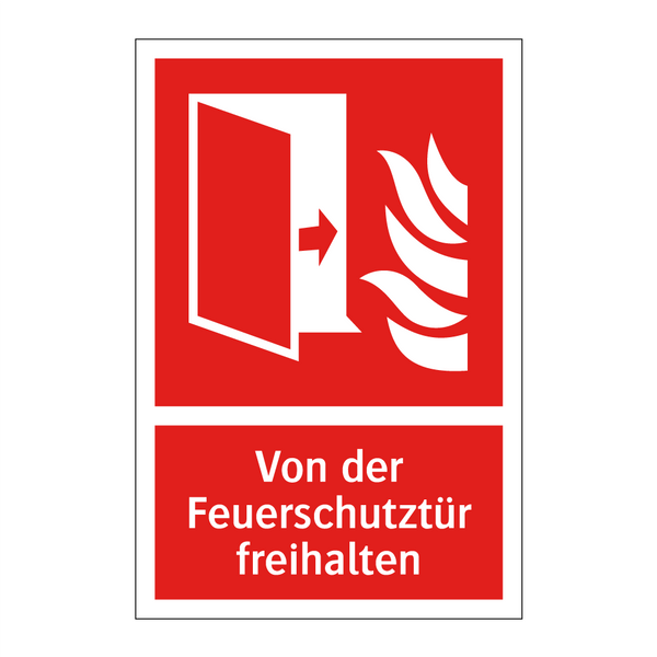 Von der Feuerschutztür freihalten