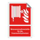 Wasserentnahmestelle für die Feuerwehrhydranten