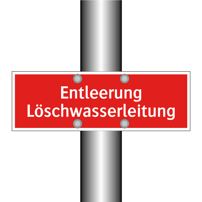 Entleerung Löschwasserleitung