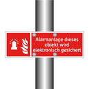 Alarmanlage dieses objekt wird elektronisch gesichert