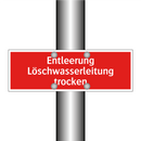 Entleerung Löschwasserleitung trocken