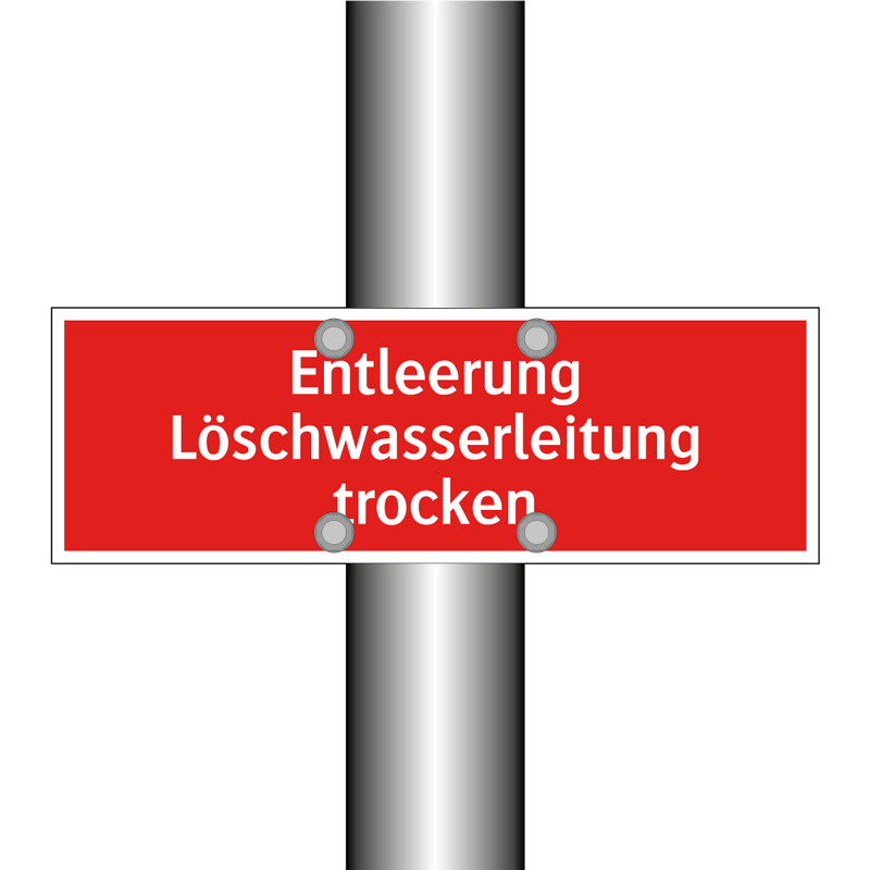 Entleerung Löschwasserleitung trocken