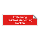 Entleerung Löschwasserleitung trocken