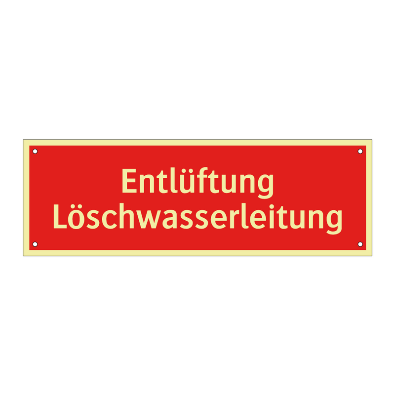 Entlüftung Löschwasserleitung