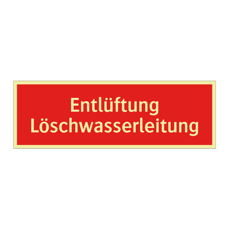 Entlüftung Löschwasserleitung
