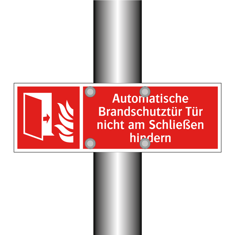 Automatische Brandschutztür Tür nicht am Schließen hindern