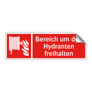 Bereich um den Hydranten freihalten