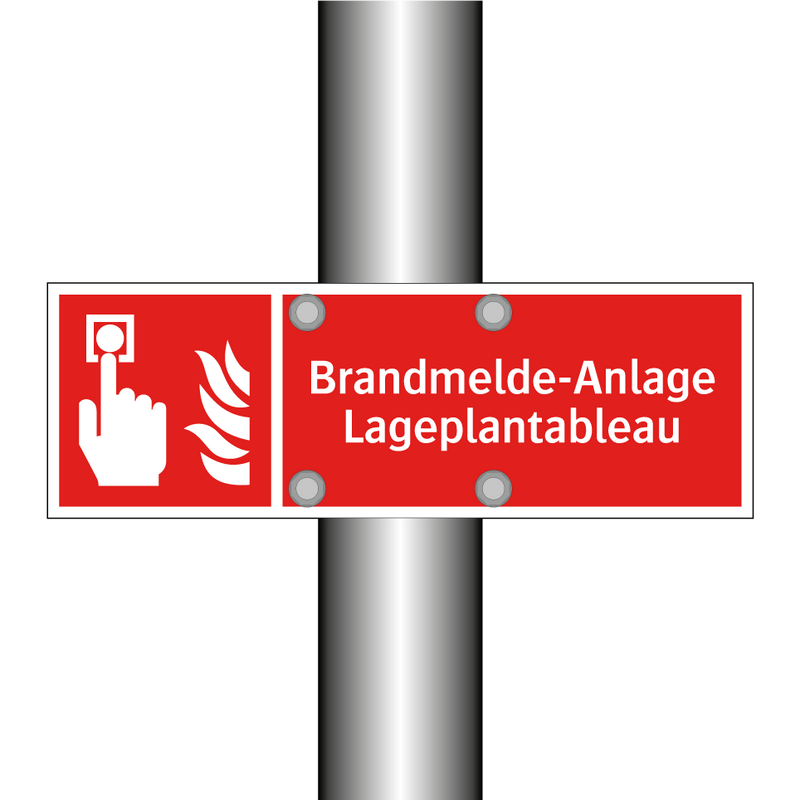 Brandmelde-Anlage Lageplantableau