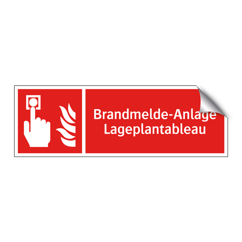 Brandmelde-Anlage Lageplantableau