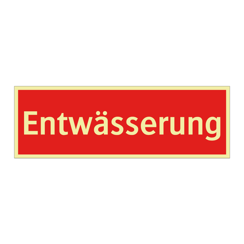 Entwässerung