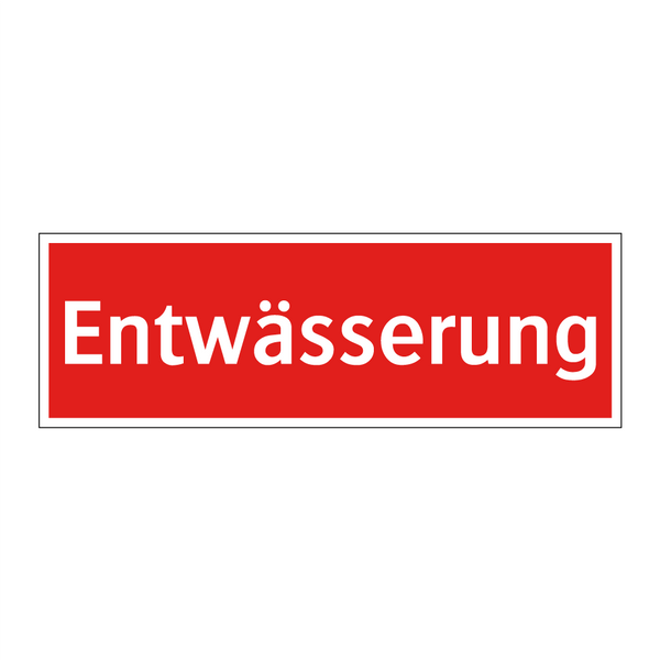 Entwässerung