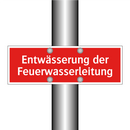 Entwässerung der Feuerwasserleitung