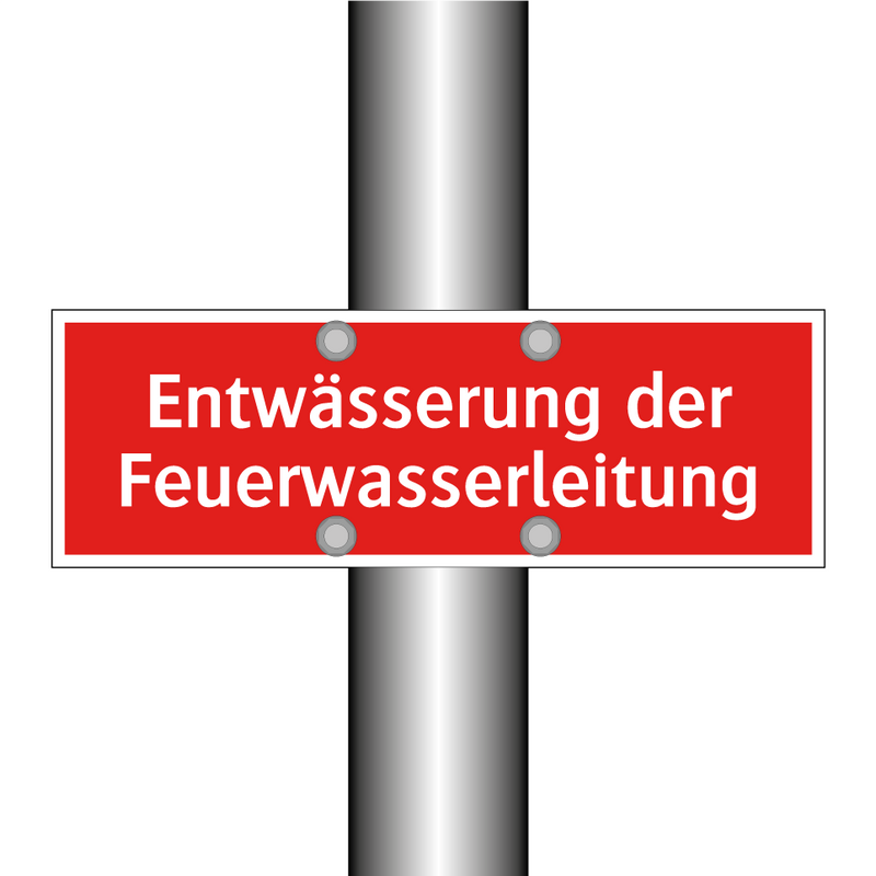 Entwässerung der Feuerwasserleitung