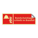 Brandschutzklappe schließt im Brandfall