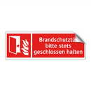 Brandschutztür bitte stets geschlossen halten