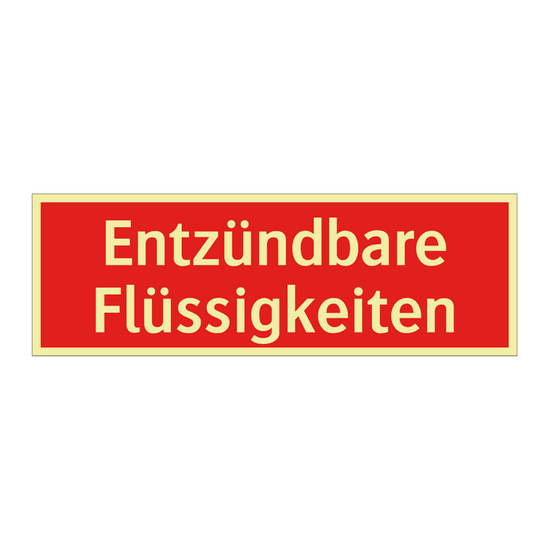 Entzündbare Flüssigkeiten