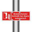 Brandschutztür Schließt bei Alarm automatisch