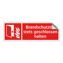 Brandschutztür stets geschlossen halten