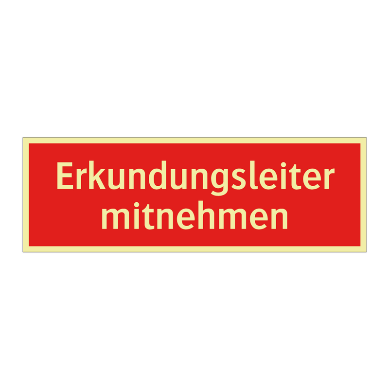 Erkundungsleiter mitnehmen
